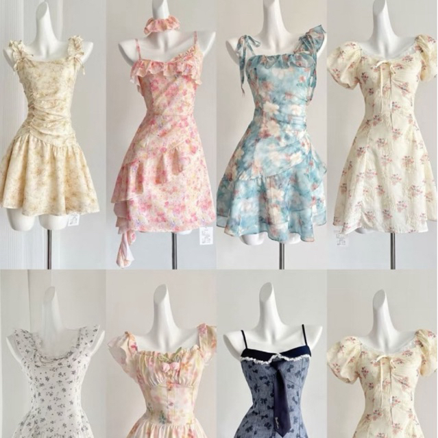 [VOL.1]COD•ATASAN Dress kutung sleveless BKK-tunik Korea Vintage•80s 90s•grunge alt•fairycore•coquet