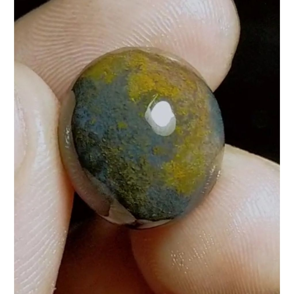 D49 - Batu BACAN KEMBANG - Pola Kasar - Bodyglass Natural Kristal Murah