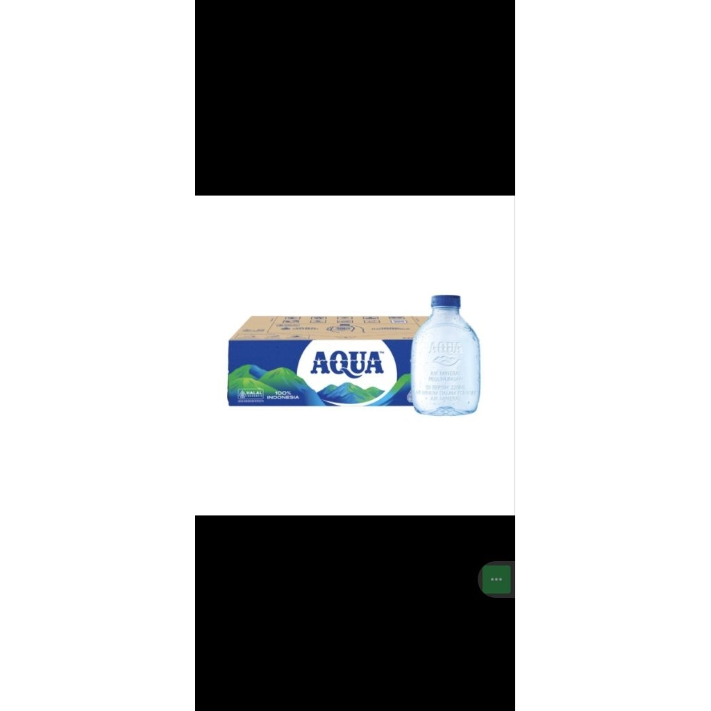 Air Mineral AQUA Botol Mini 220ml 24 Botol