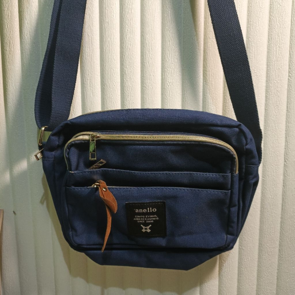 Tas Selempang Pria Wanita Anello Original Mini Sling Bag Casual Simple