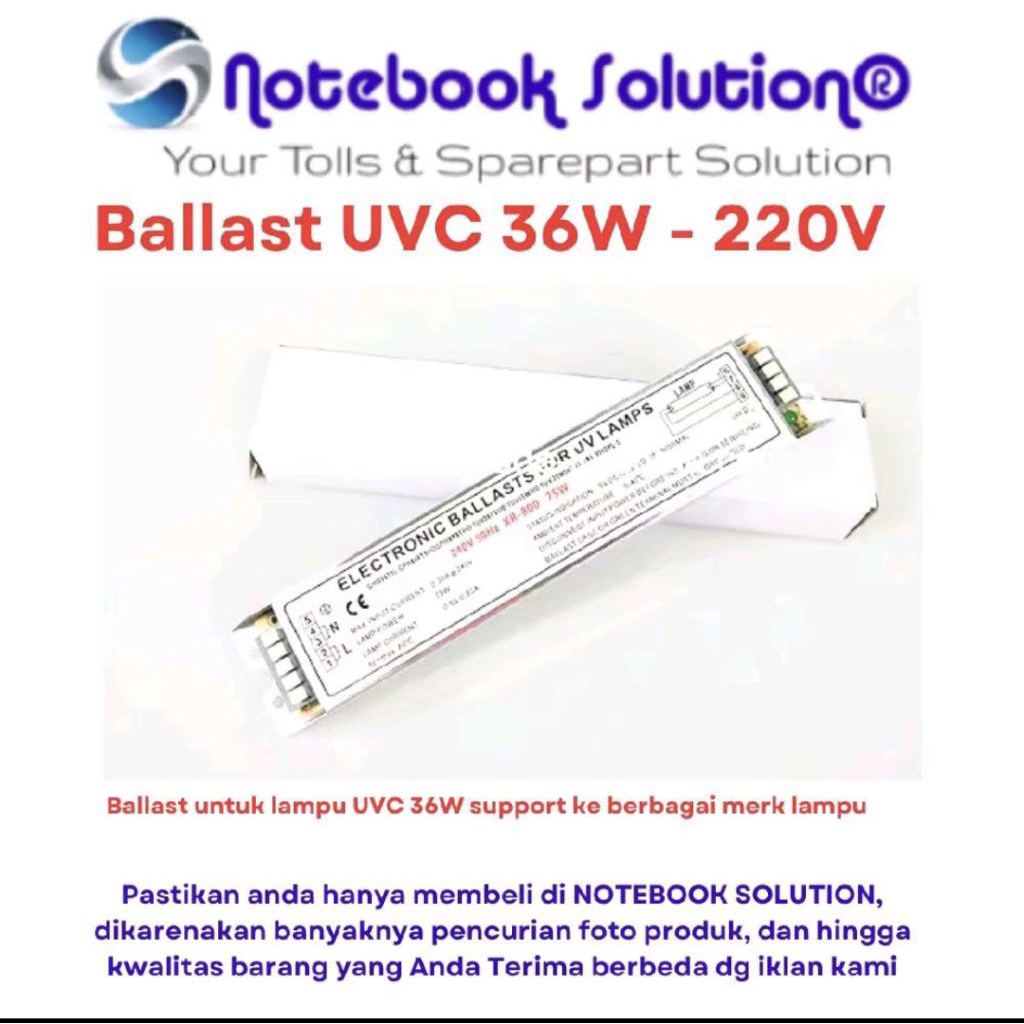 Ballast untuk UV Lamp 36Watt 38 Watt bisa di gunakan OZON/ NON OZON