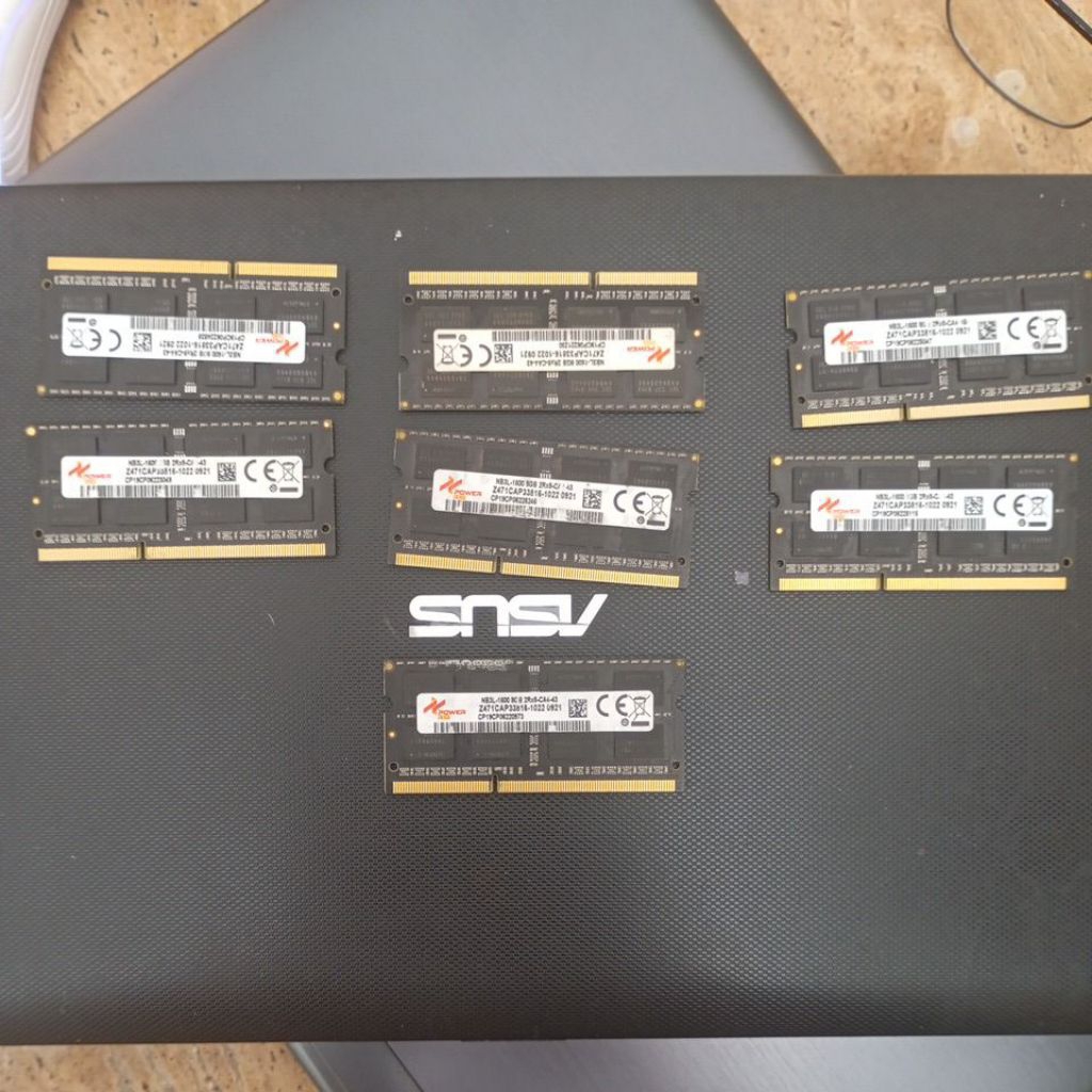RAM Laptop Power Rig DDR3L 8GB ORI Kondisi Normal Bekas Copotan Laptop