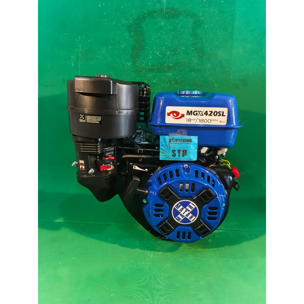 Mesin/Engine Penggerak Bensin MGX420SL Putaran Lambat 18hp Matari