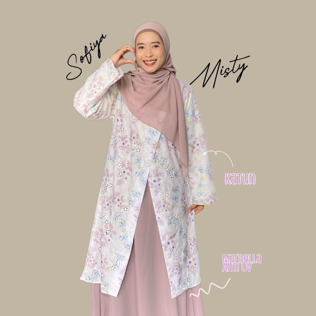 SOFIYA DRESS / GAMIS DAN OUTER / GAMIS ANTI UV / GAMS KATUN