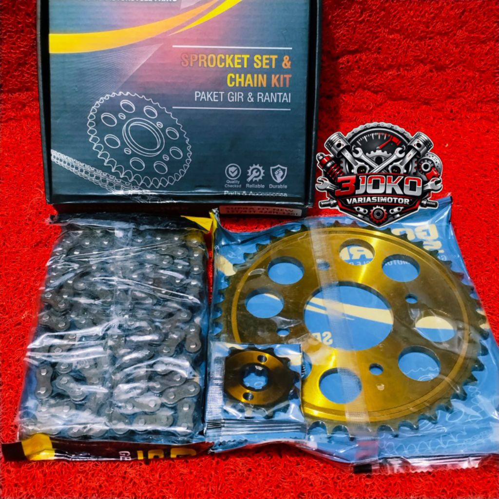 Gear set Supra Fit New Golden Spark/Gear set Supra Fit New 428H-130L