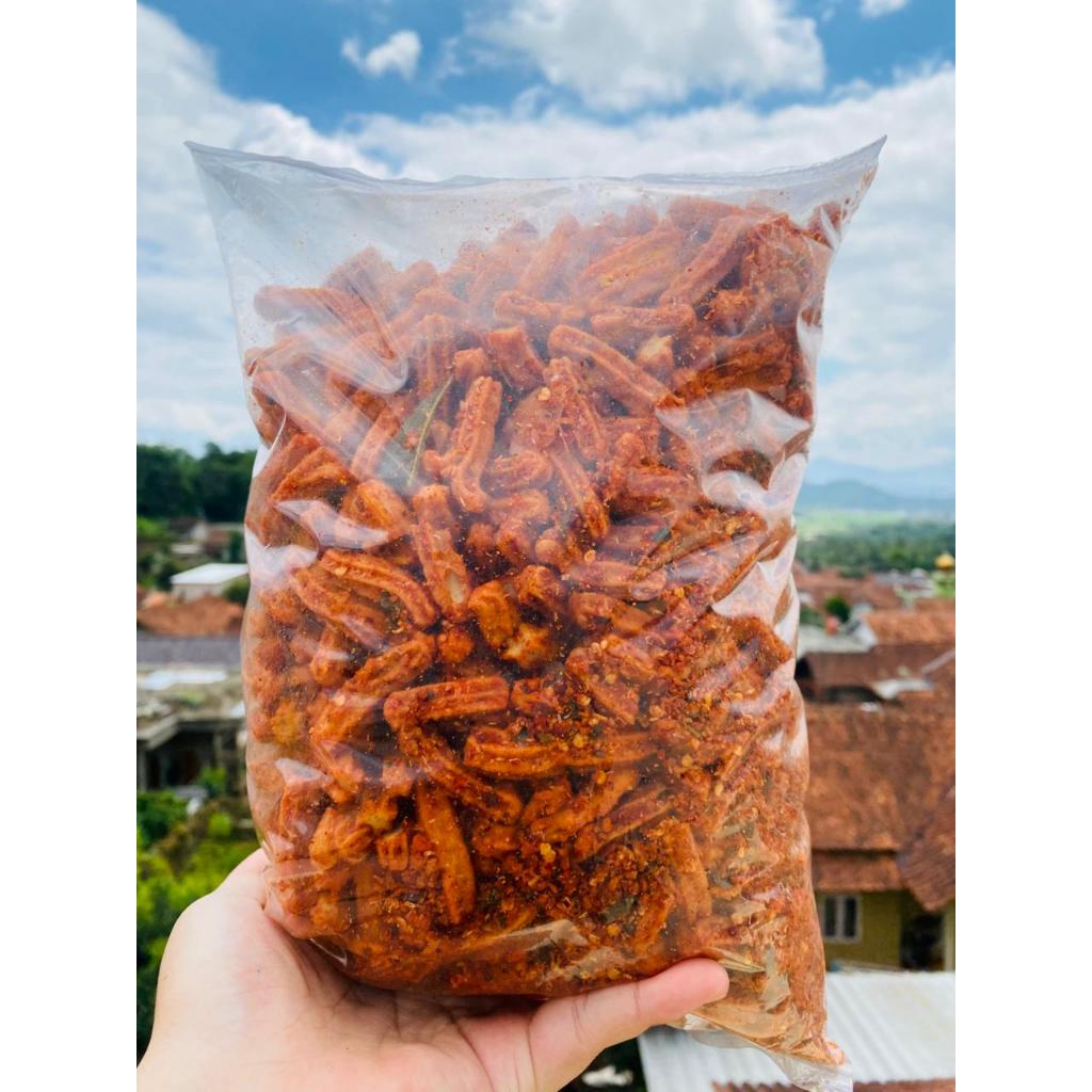 seblak ceker goreng crispy 1kg pedas daun jeruk bumbu melimpah