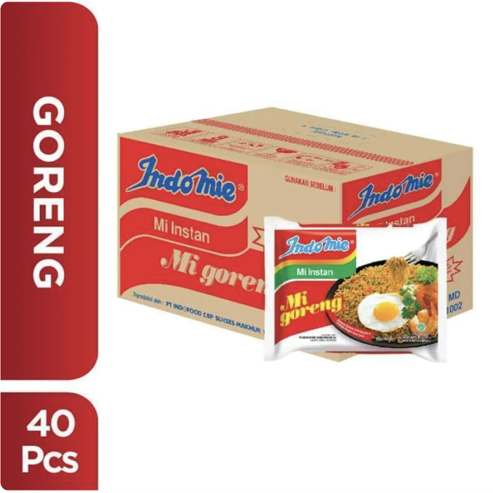 Indomie Goreng 1 kardus (isi 40 pcs) – mie instan rasa goreng medan