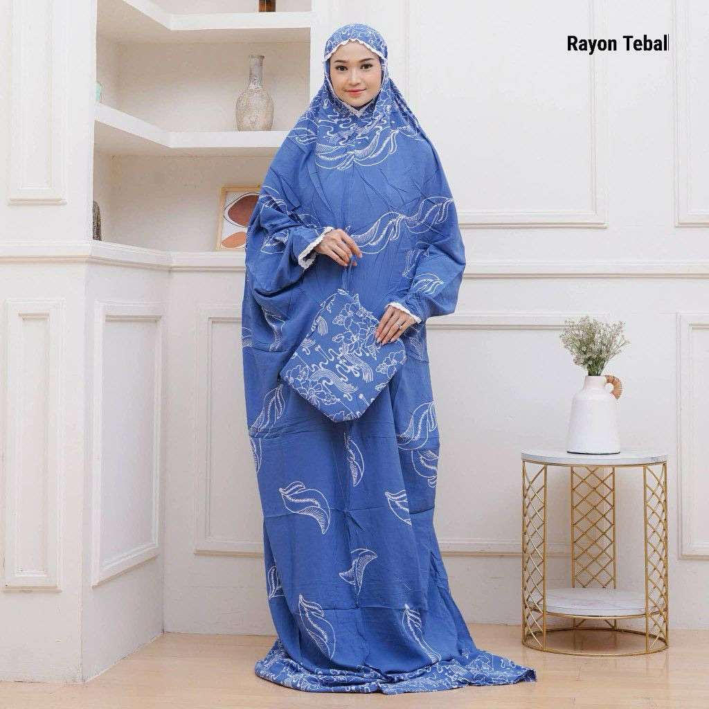 MUKENA TERUSAN RAYON JUMBO BATIK CAP PEKALONGAN