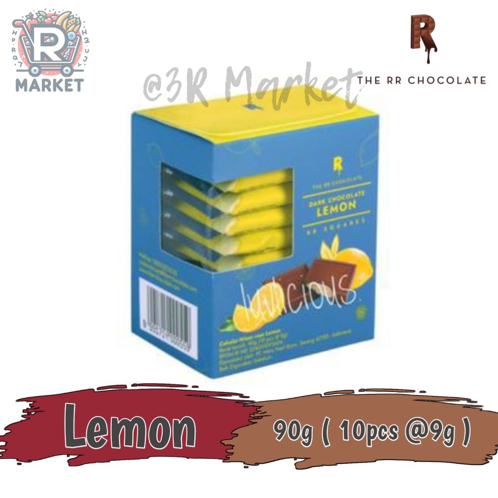 The RR Chocolate RR Squares Dark Chocolate Lemon