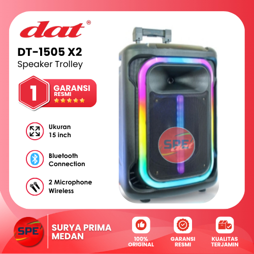 SPEAKER TROLLEY DAT UKURAN 15 INCH DT1505X2 GARANSI RESMI (MEDAN)