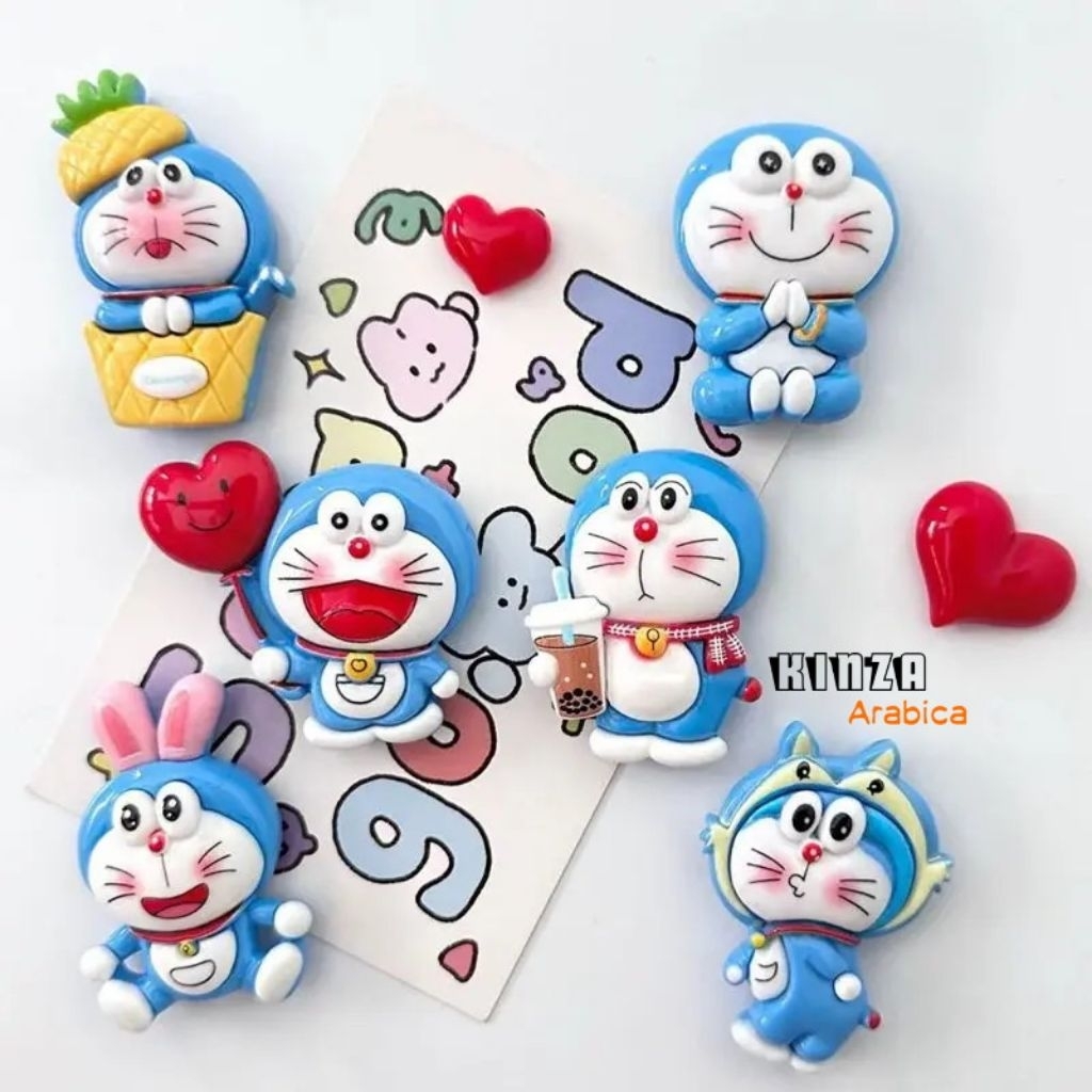CLAY RESIN DIY KARAKTER DORAEMON CLAY KARAKTER LUCU MIX KARAKTER CLAY