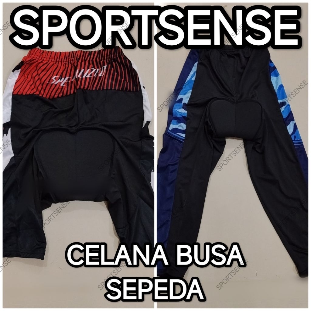 Sepeda Panjang Pendek Celana Sepeda Panjang Pendek Gowes Road Bike Padding Busa Tebal Unisex Pendek 