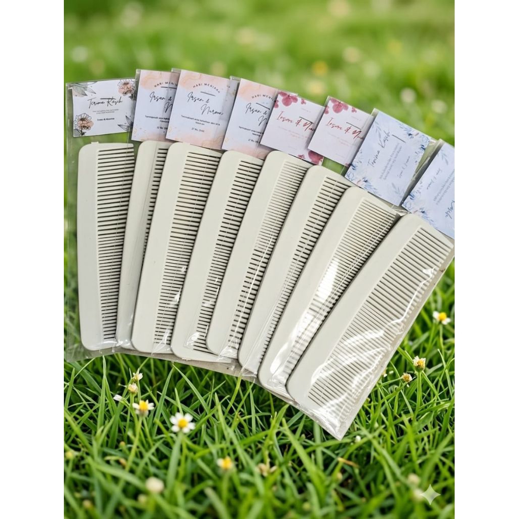 ISI 50 PCS || Souvenir Pernikahan Sisir || Souvenir Sisir || Souvenir Aqiqah || Souvenir Pesta || So