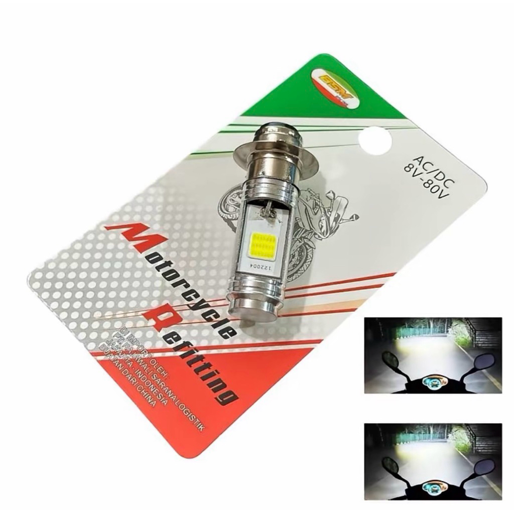 Lampu led lampu depan motor bebek dan matic beat mio vario supra jupiter dll