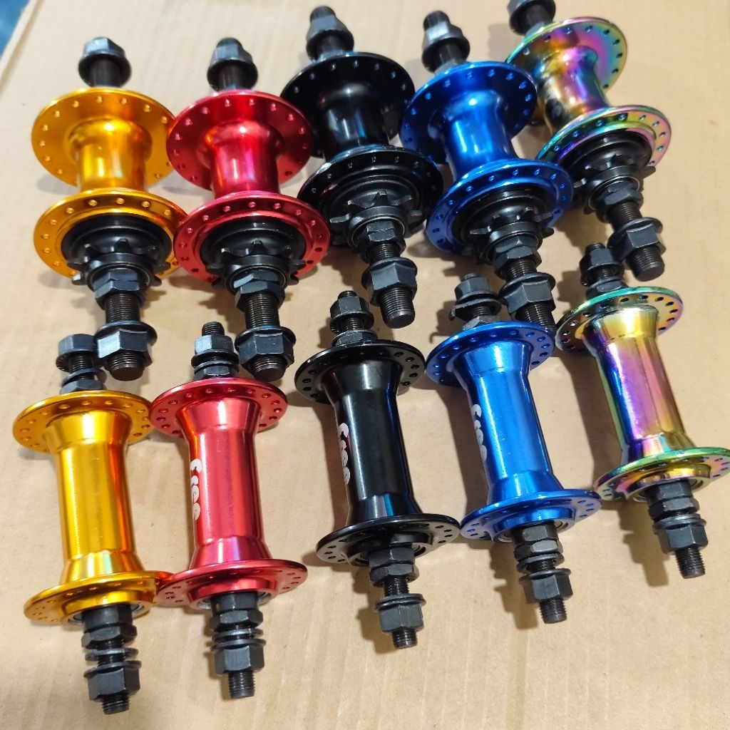 Hub Freehub BMX 36H FREE Jangkrik Alloy Bearing Merah Biru Hitam Gold Rainbow