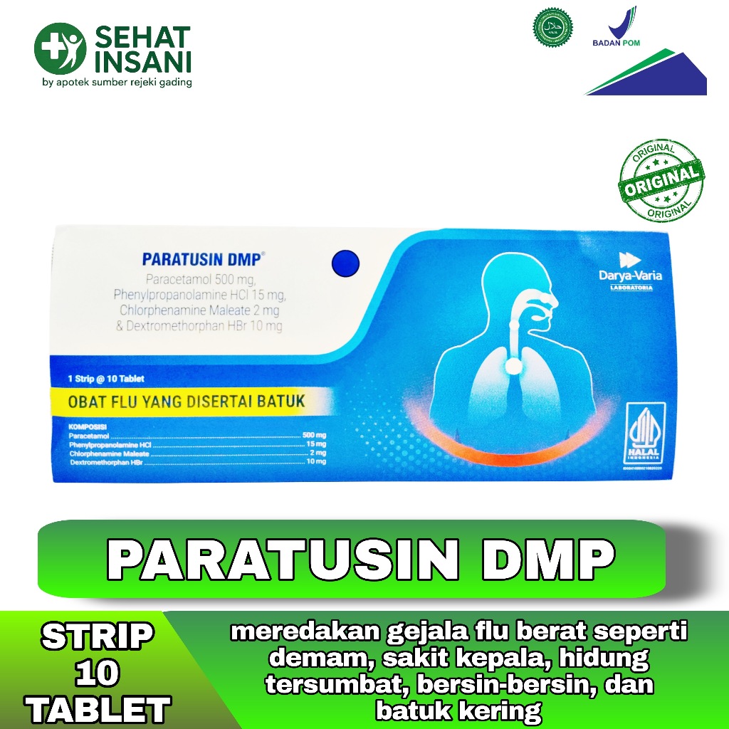 PARATUSIN DMP STRIP 10 TABLET