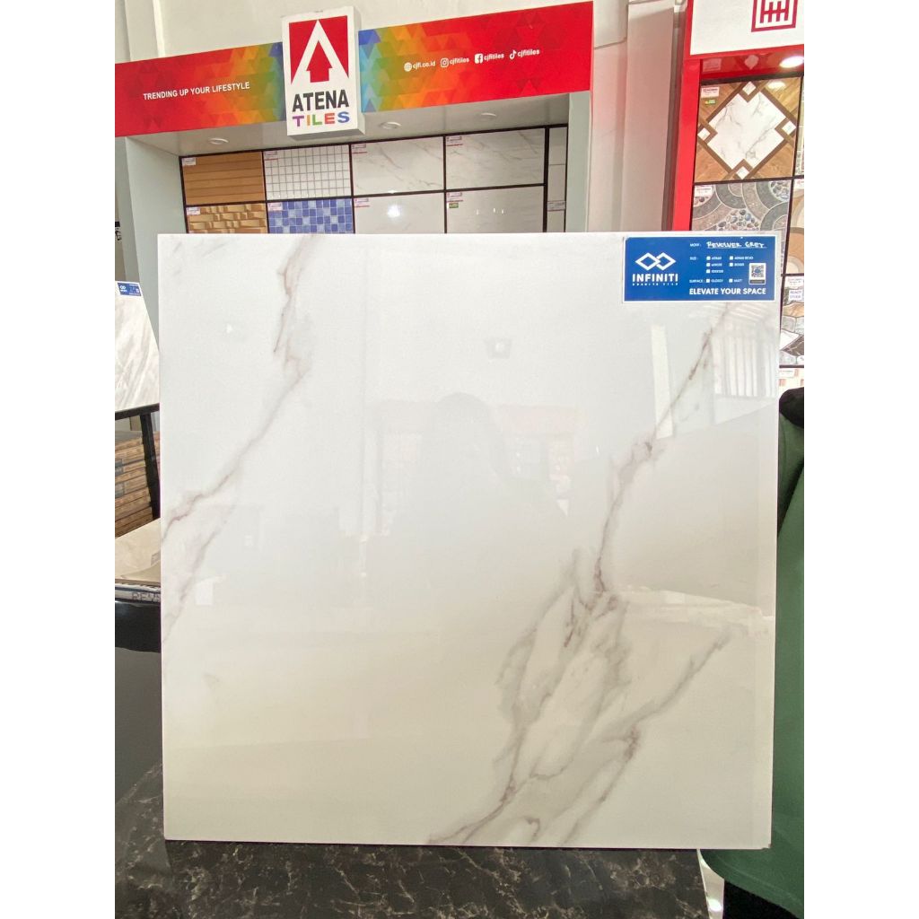 INFINITI REVOLVER GREY GRANIT 60 X 60 GLAZED POLISHED / GRANIT LANTAI DINDING RUANG TAMU MEJA DAPUR