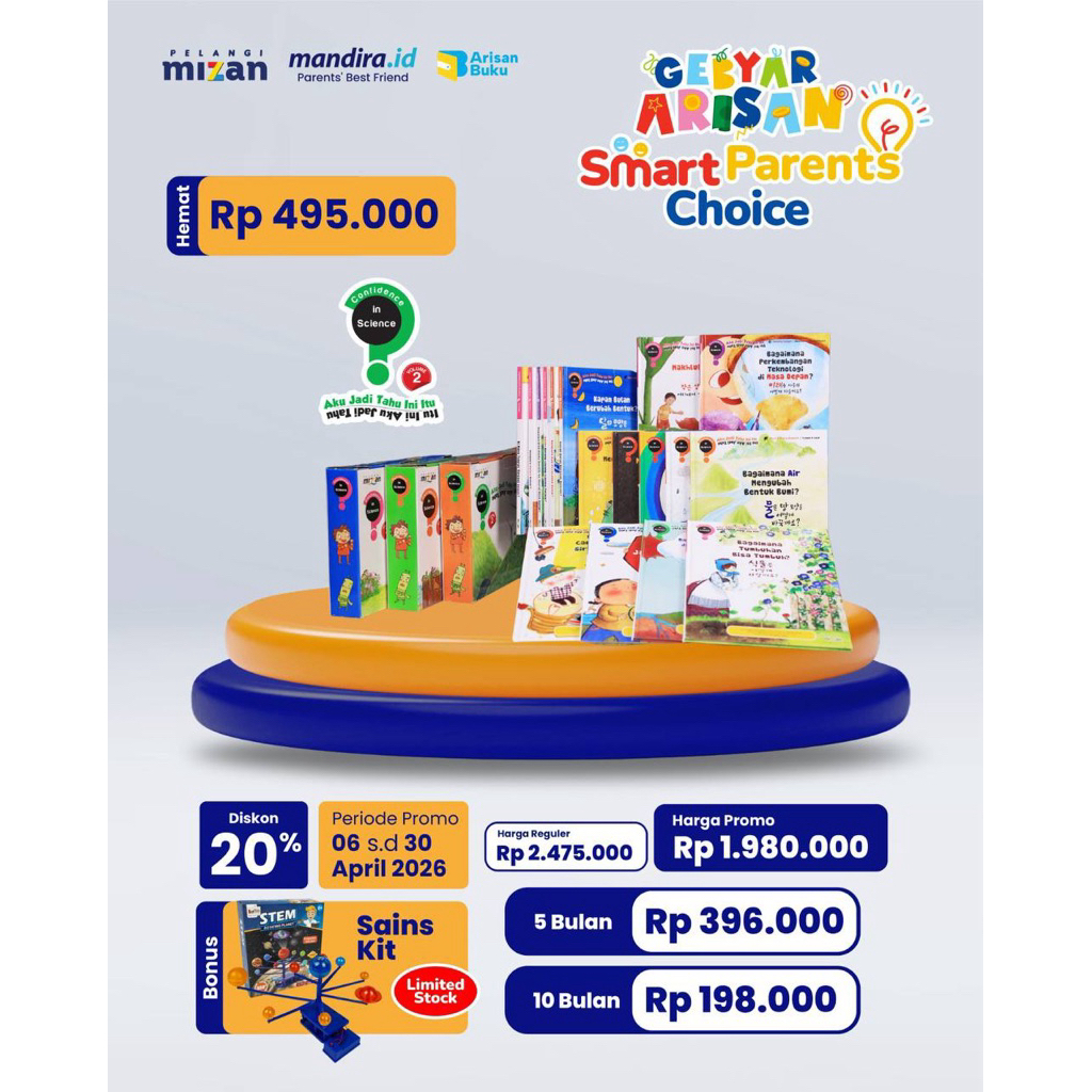 Buku Sains Anak  free stem kit/ Confidence in science vol 2/ Best seller buku terjemahan korea /buku