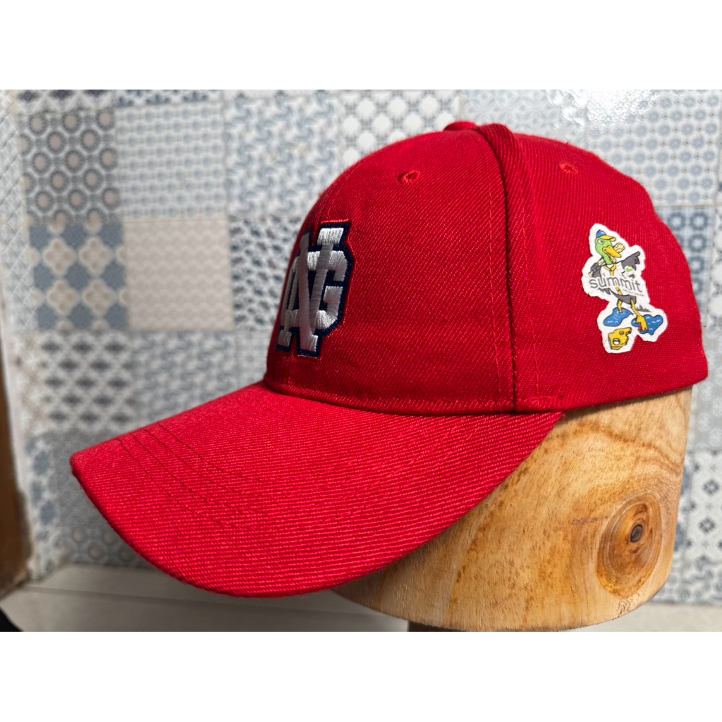 Topi Second Brand Branded NC North Carolina Summit Merah Tag Putih