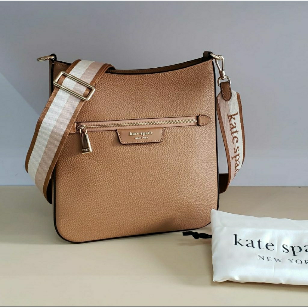 Tas Ks KF856 , Hudson Pbbl Lthr Messenger Xbody. Bungalow (Butik , Dustbag Ori).