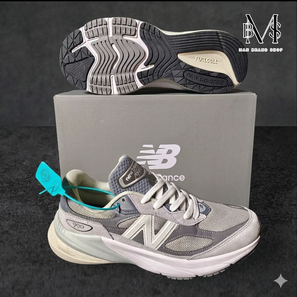 MBS Sepatu NB 990/v6 Original "Grey", Size 44