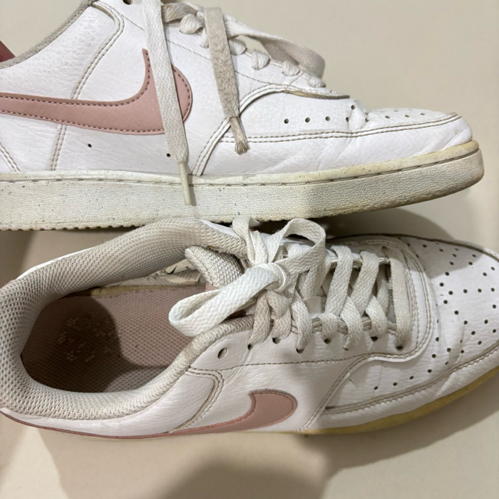 Preloved Nike Court Vision Low  NN Women's White/Pink Oxford ORIGINAL