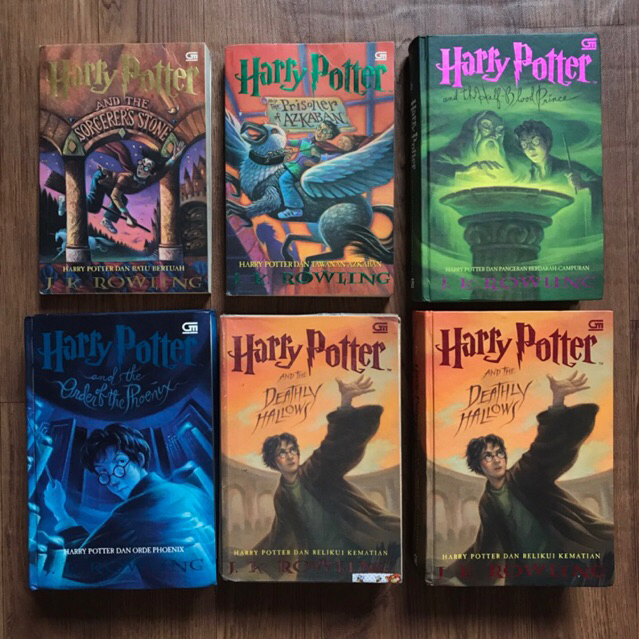 NOVEL HARRY POTTER ORIGINAL PRELOVED & NEW SEGEL - Buku Harry Potter Original