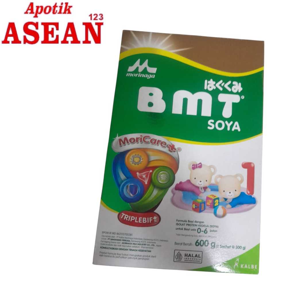 BMT SOYA MORINAGA 0-6BULAN 600GR  ( 2 SASHET@300GR )