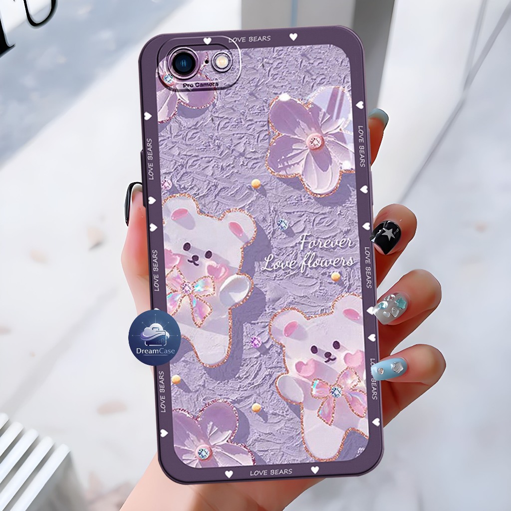 Vivo Y65 / Y66 / Y67/ Y69 - Pro Camera Softcase Macaron Motif Karakter - Case Pelindung Kamera - ALL