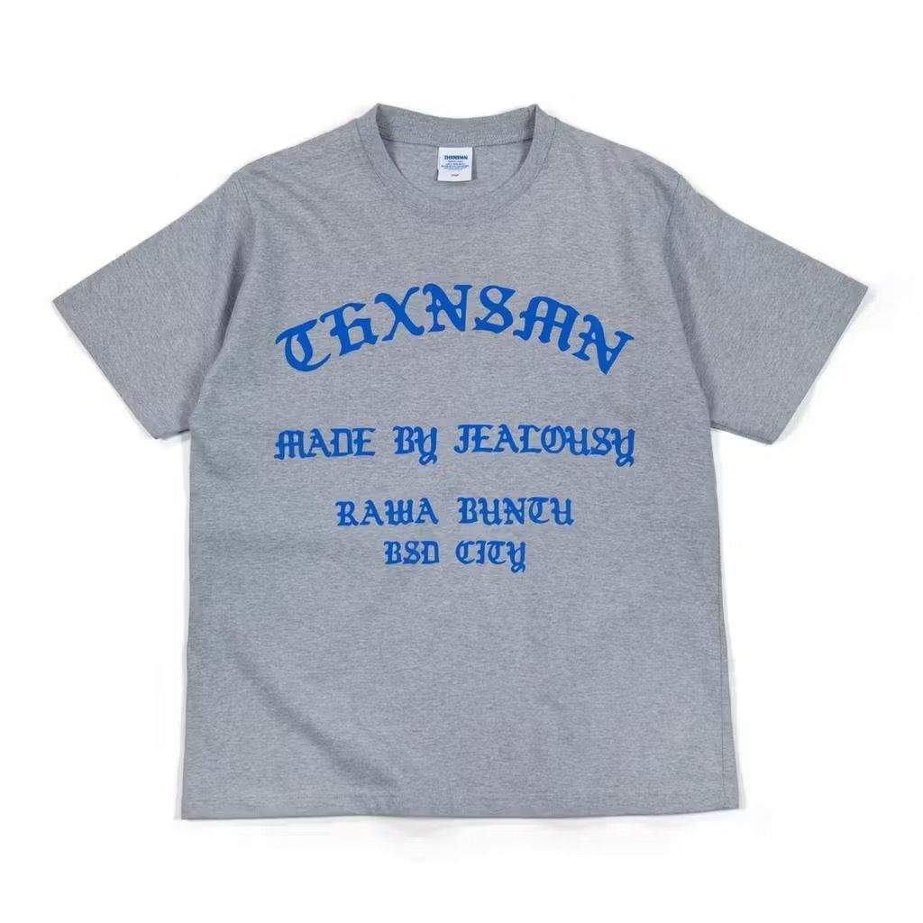 Tshirt Typo Levine Blue Grey Thanksinsomnia