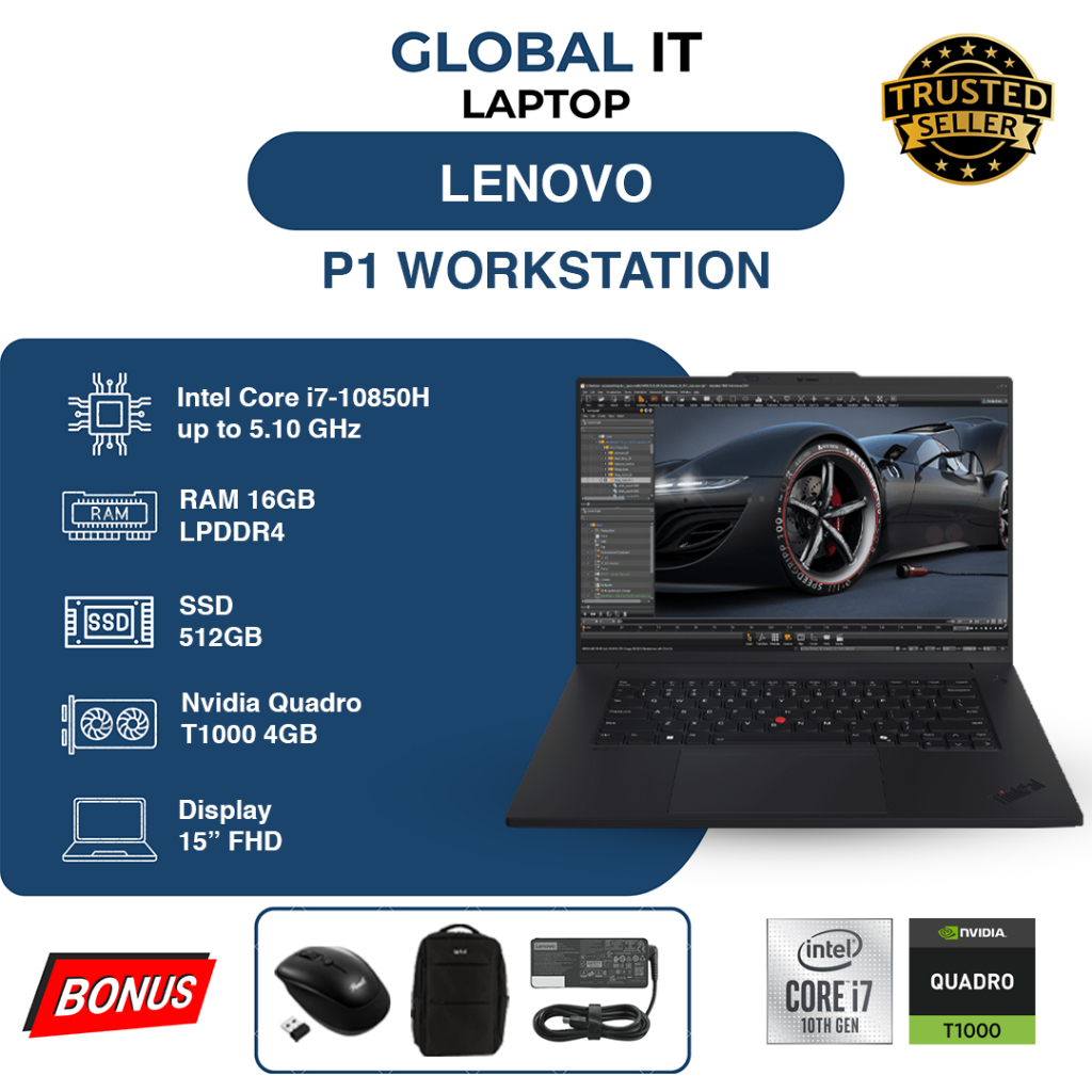 LENOVO P1 WORKSTATION CORE i7 GEN 10