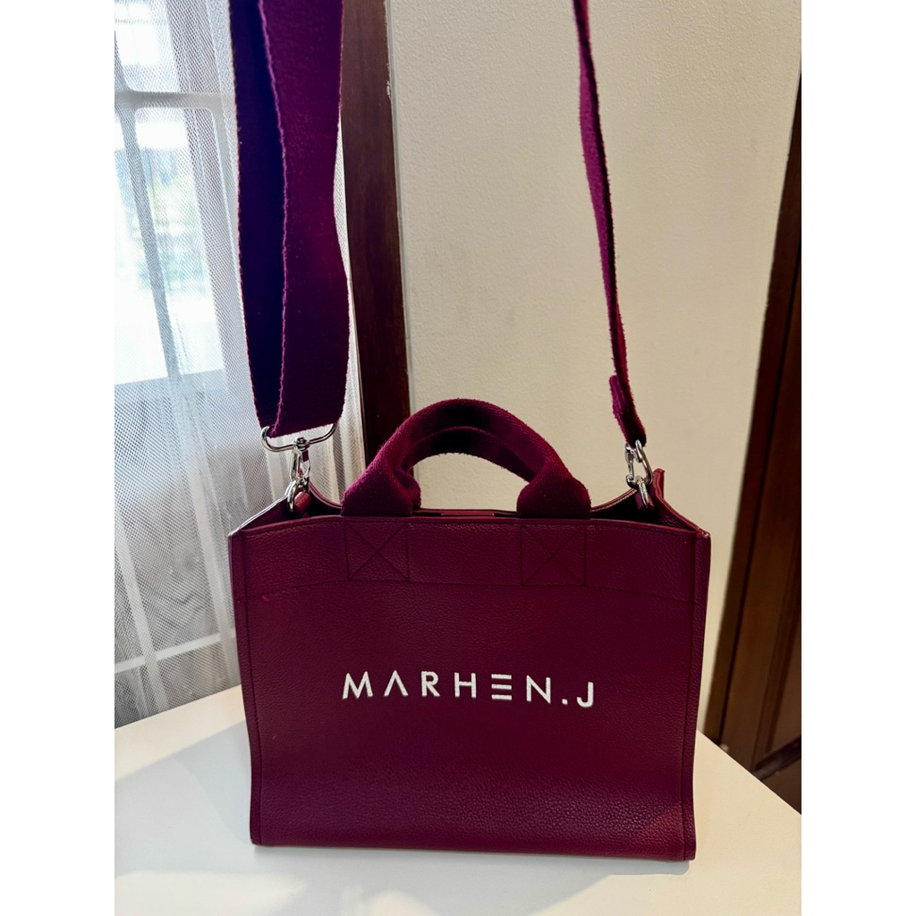 Prelove Marhen J Cindy Bag warna Burgundy