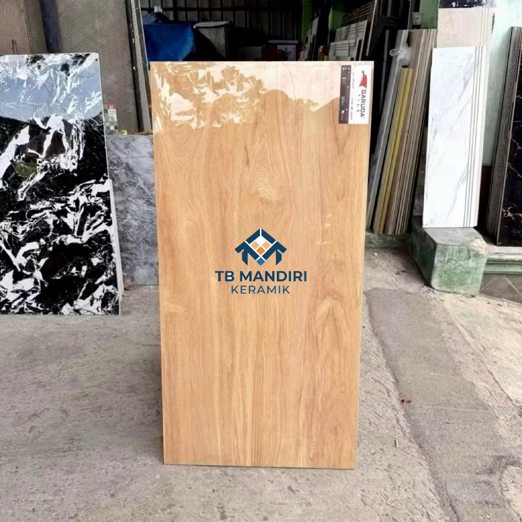 Granit 60x120 Garuda Tile Motif Kayu | Glazed Polished