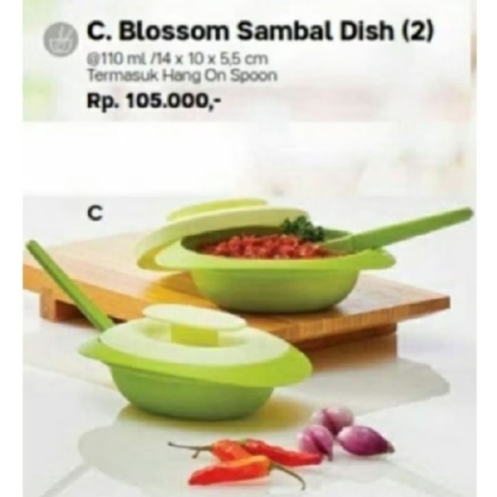 Blossom Sambal Dish (1) - Tupperware
