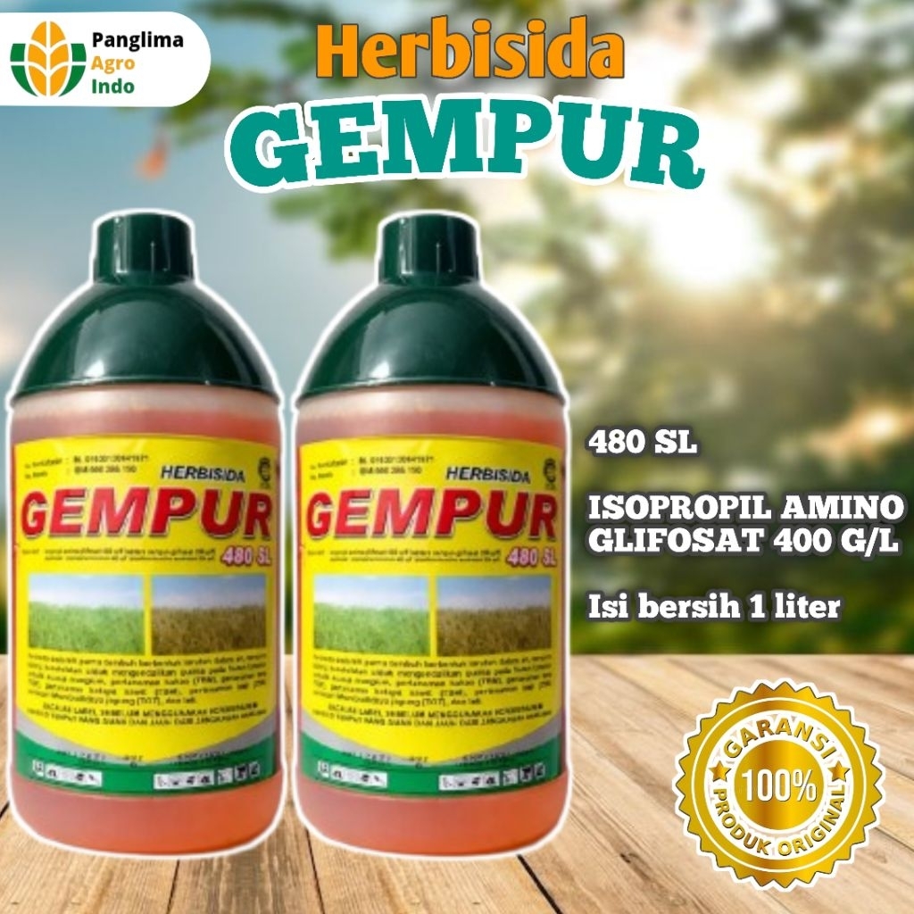 Herbisida Gempur 480 SL - Obat Rumput (1 Liter)
