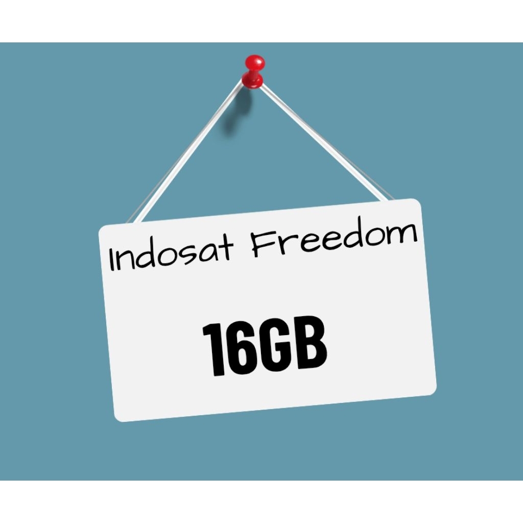 Voucher Paket Data Indosat 16GB / Kuota Internet Indosat