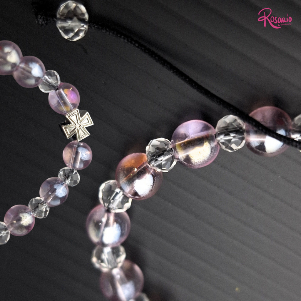 Gelang Rosario Kuno / Gelang Doa Katolik / Gelang Rosario Batu Manik / Kado Rosario RGD