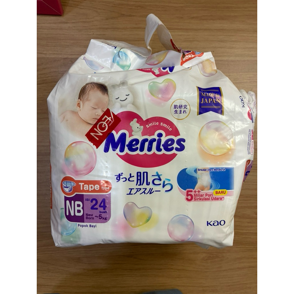 Merries Popok Diaper Pampers Bayi Newborn Perekat Tape NB 24