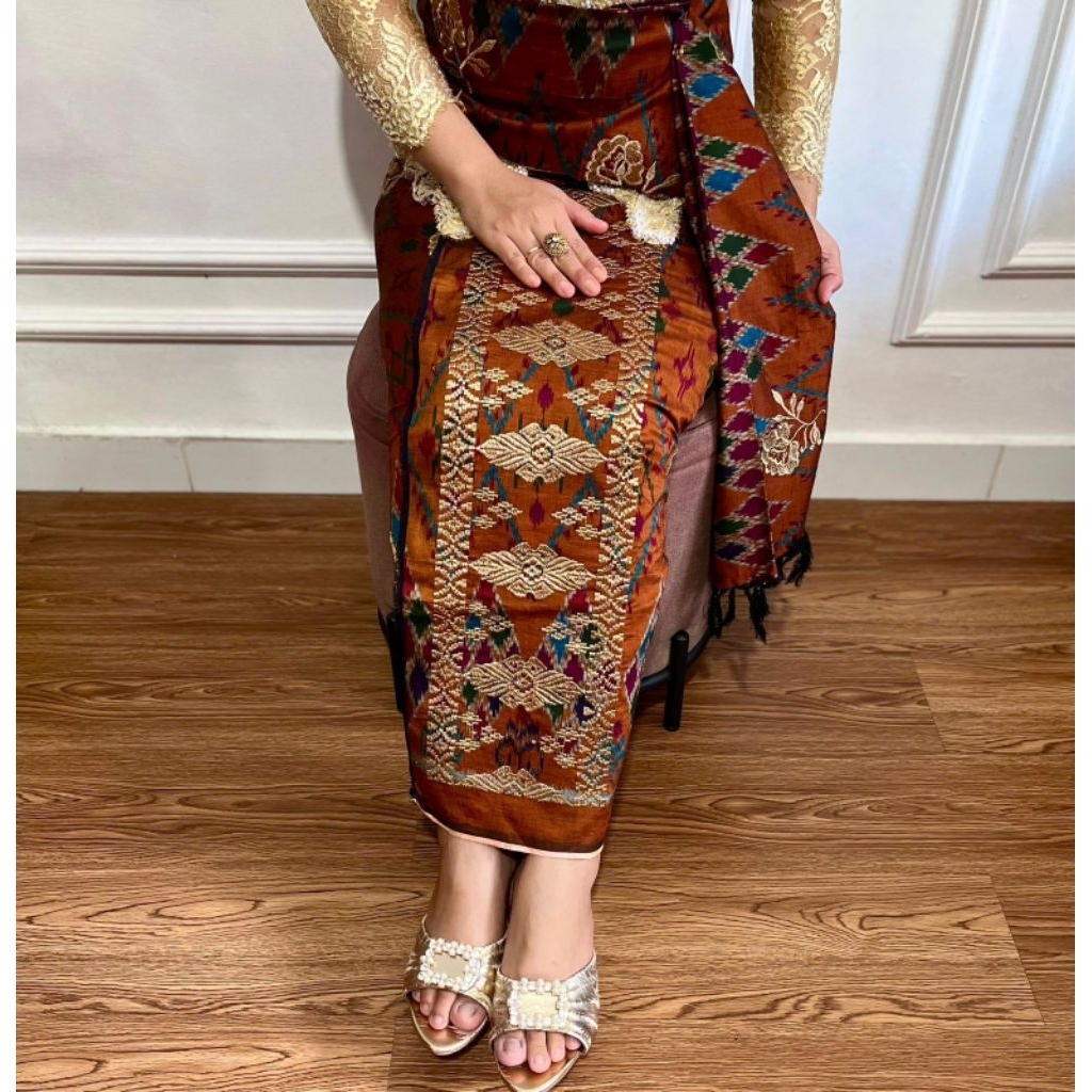 ENDEK TENUN ORIGINAL + SELENDANG / Kamen endek lembaran TERMURAH / kamen endek/ endek BALI / kamen b