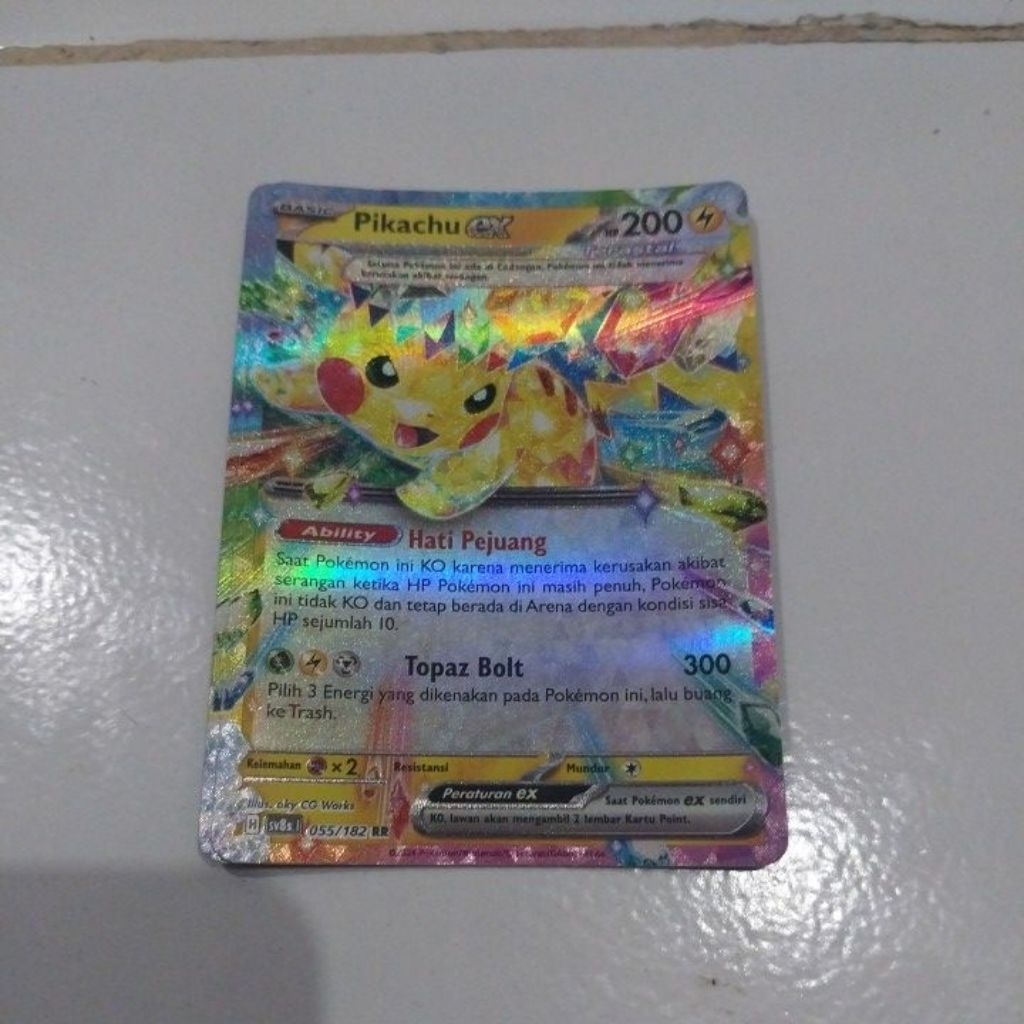 Kartu Pikachu EX
