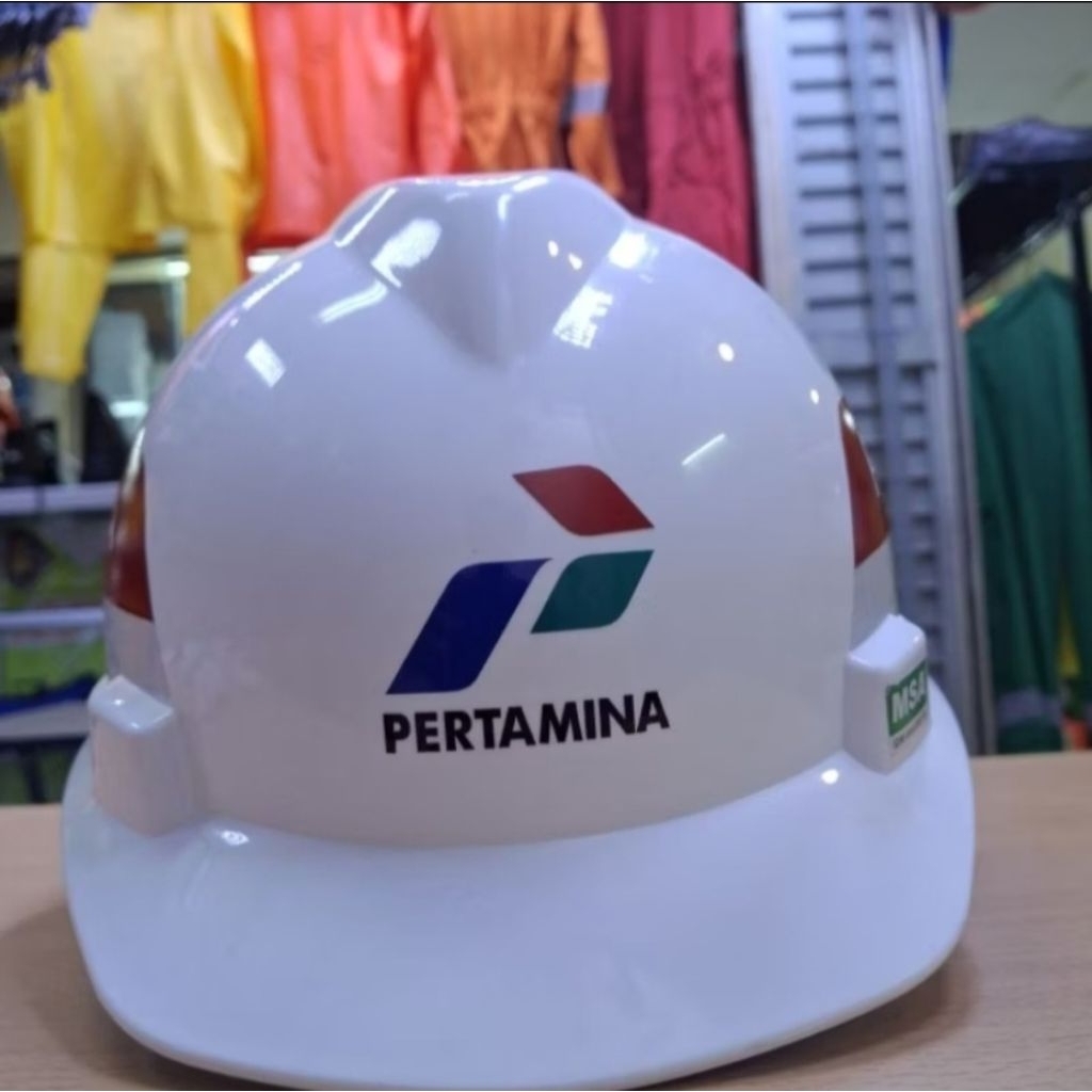 Helm Safety MSA Pertamina Putih