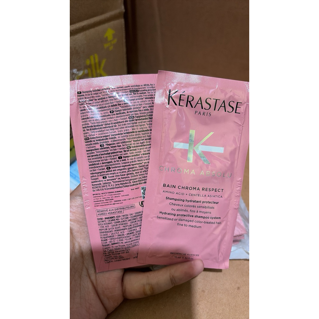 Bain Riche Chroma Respect Kerastase Sachet 10ml rambut warna