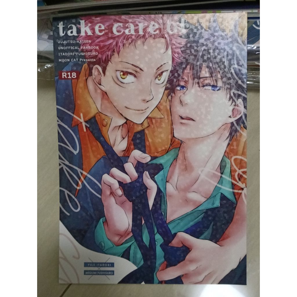 Doujin Itafushi Literatur Independen Buku Impor Bermanfaat Bertema Itadori Yuuji dan Fushiguro Megum