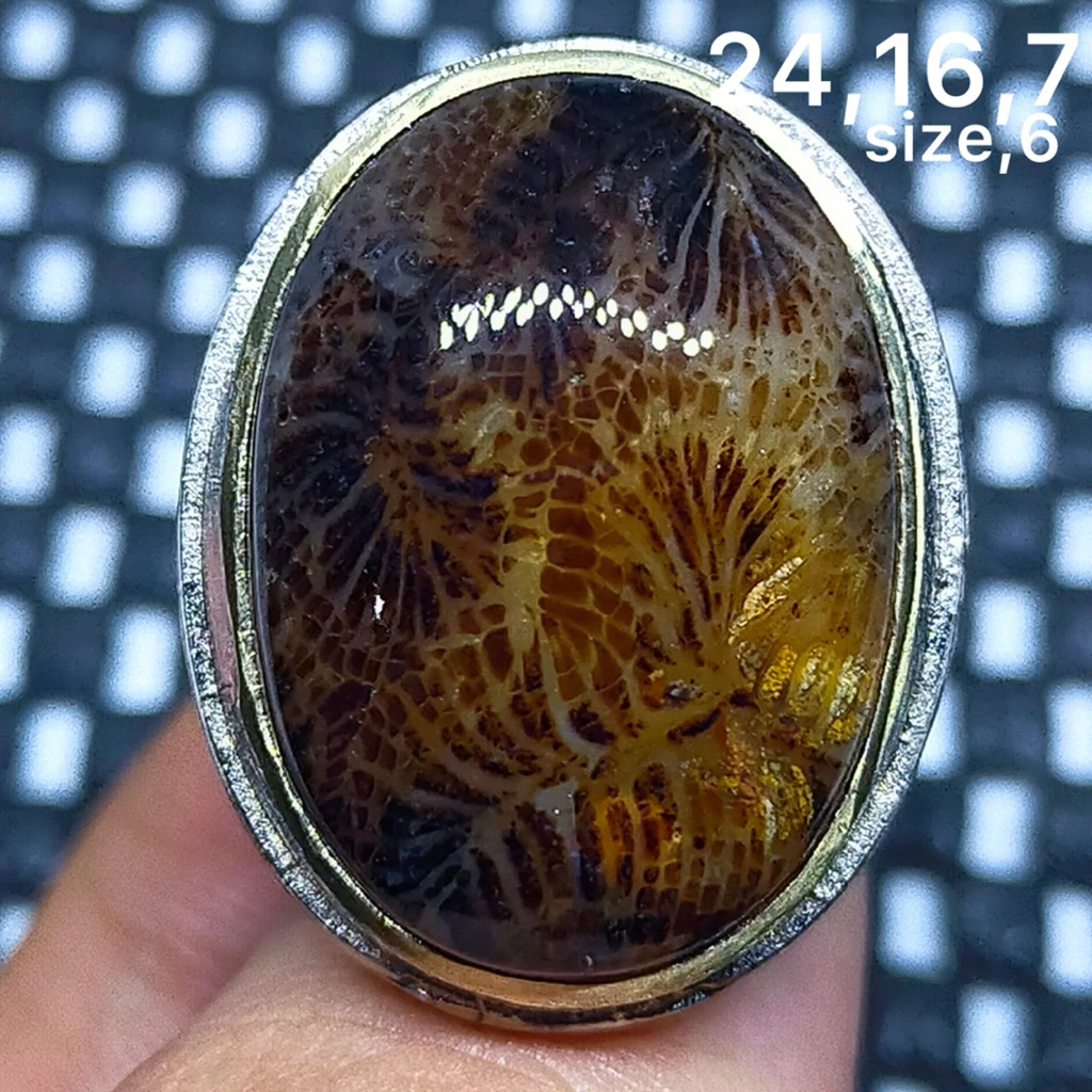 cincin batu akik asli teratai hitam antik top hq natural (asli alam)