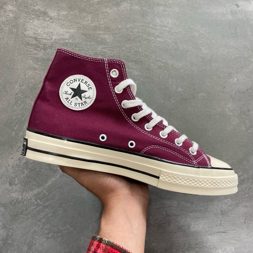 [Size 42.5] Converse Chuck Taylor All Star 70S High Recycle Seasonal Color ‘Deep Burgundy Red Maroon