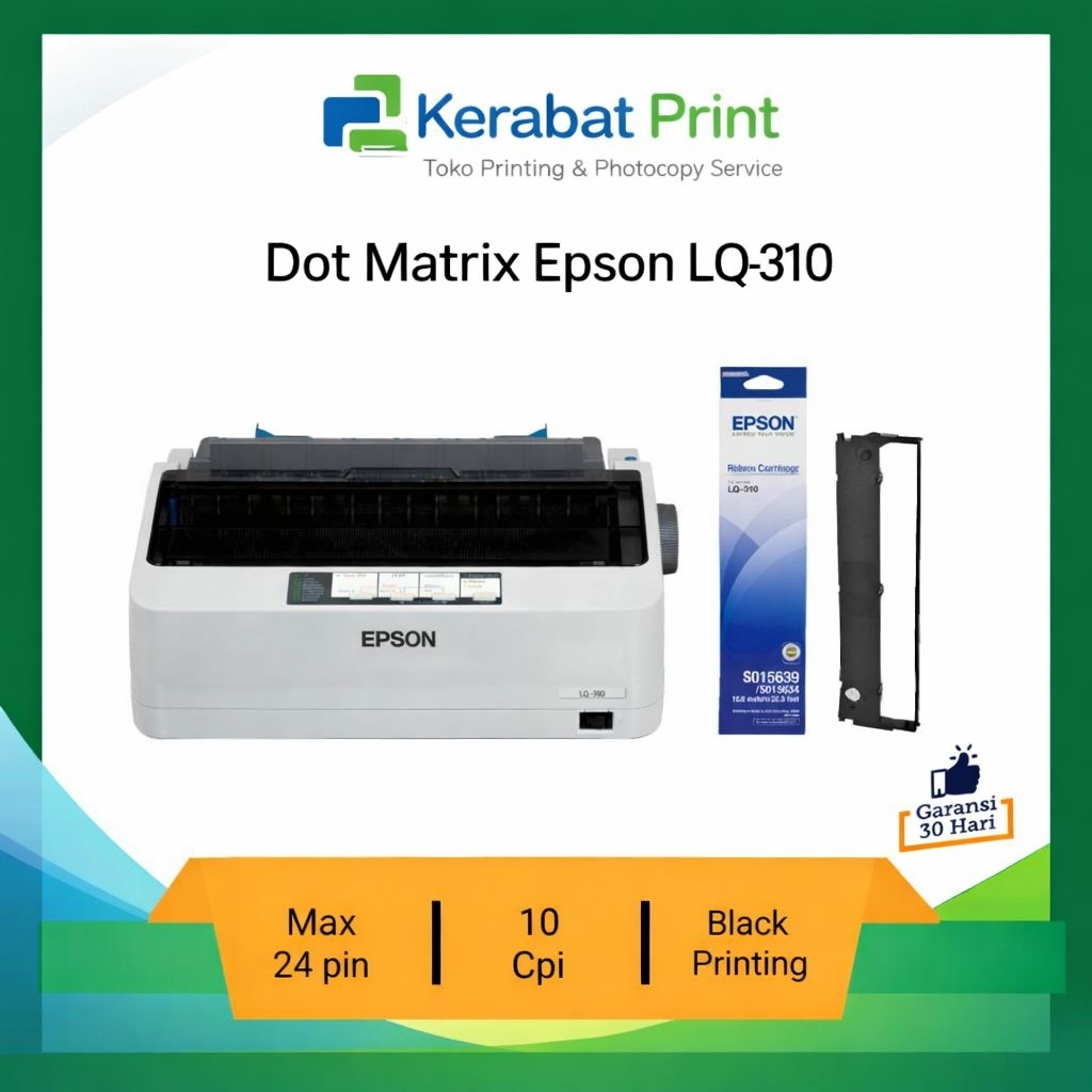 Epson LQ-310 Dot Matrix Printer 24 Pin | Printer Kasir Nota Invoice | Bekas Garansi