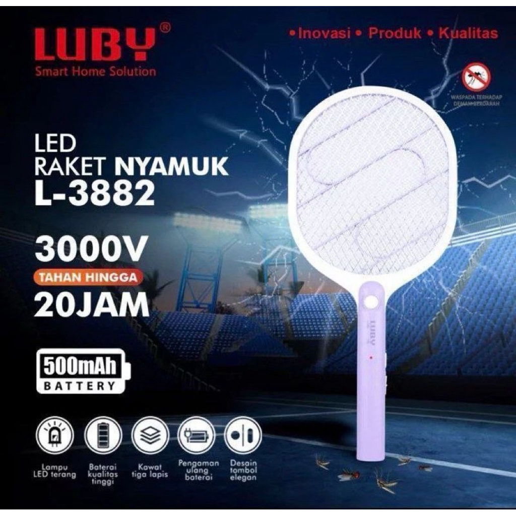Raket Nyamuk LUBY L-3882