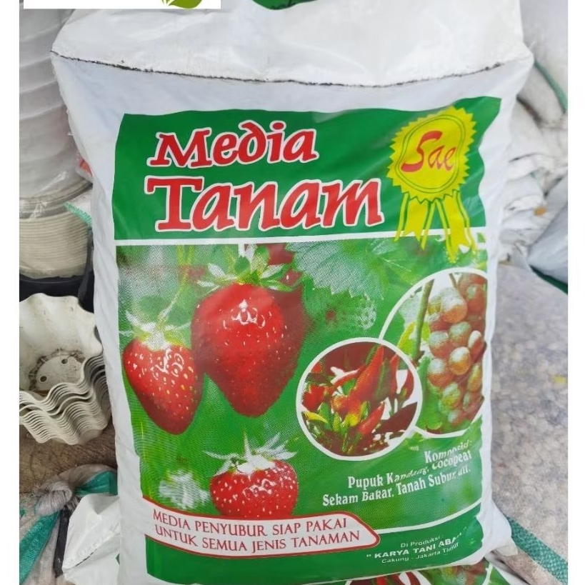 Media tanam kemasan besar 13kg berkualitas / media tanam siap pakai untuk tanaman buah bunga dan say
