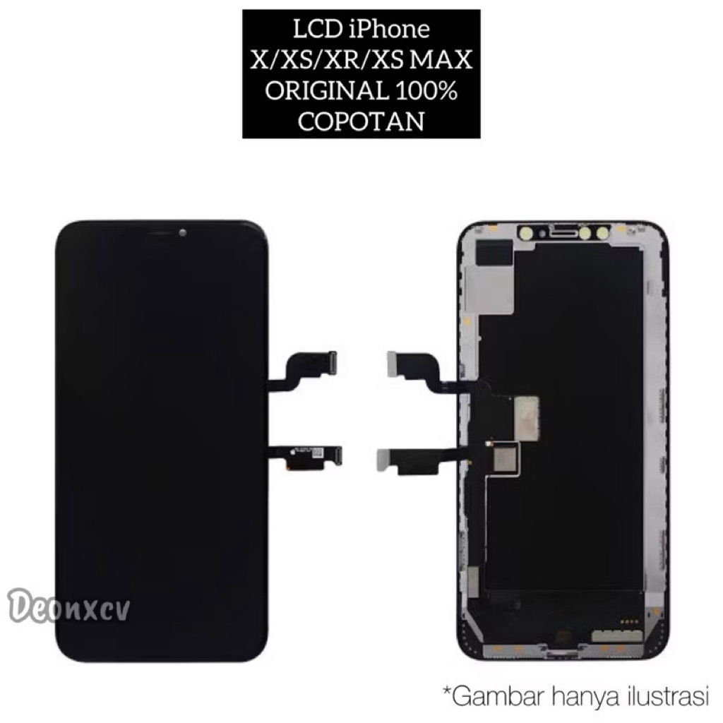 LCD iPhone X XR Xs Xs Max Copotan Original
