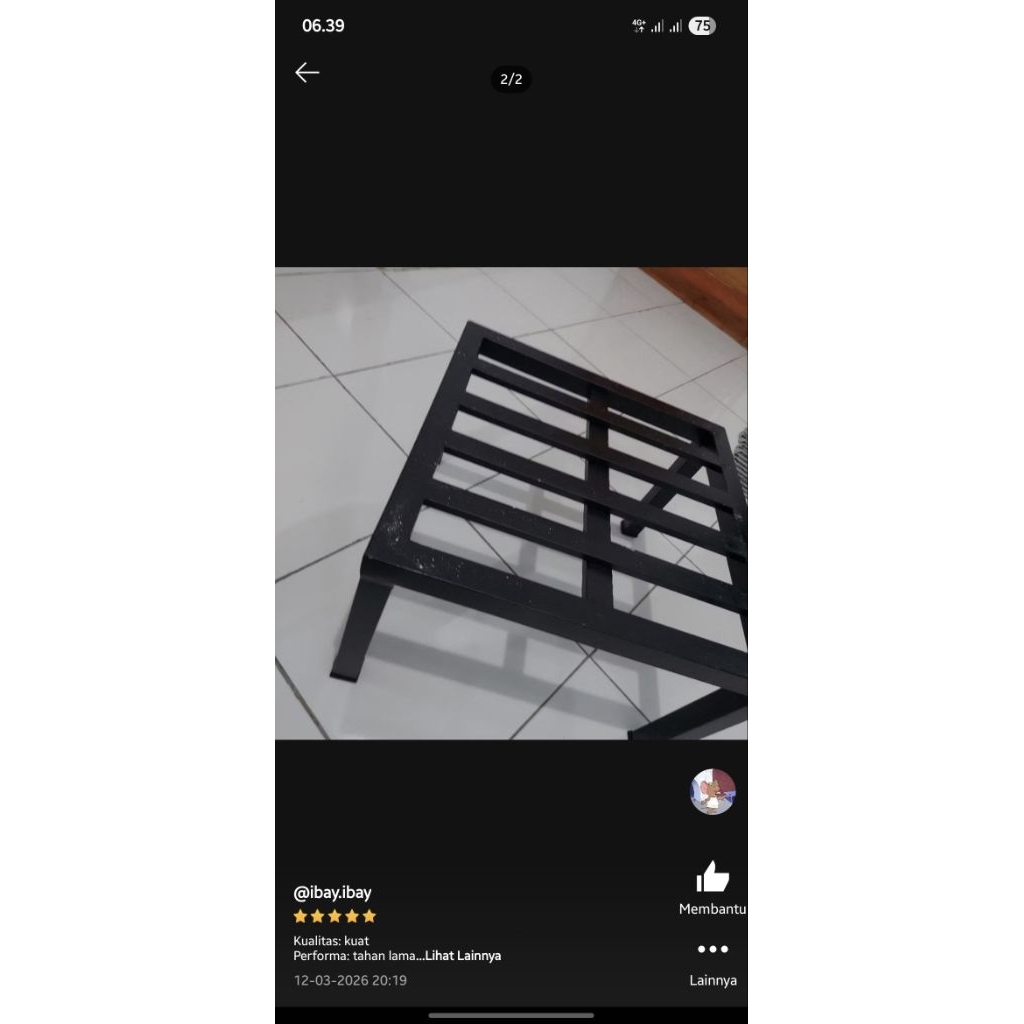 DINGKLIK BESI /KURSI PENDEK BESI /KURSI SERBAGUNA UKURAN 50X50X30